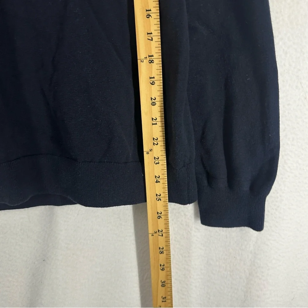 Tommy Hilfiger Quarter Zip Sweater Mens Medium‎ Navy Blue